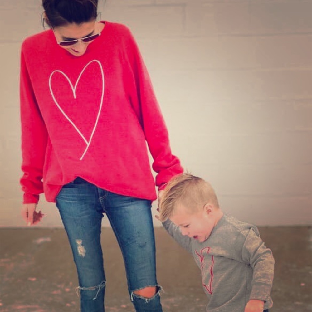 Women’s embroidered sweetheart sweater